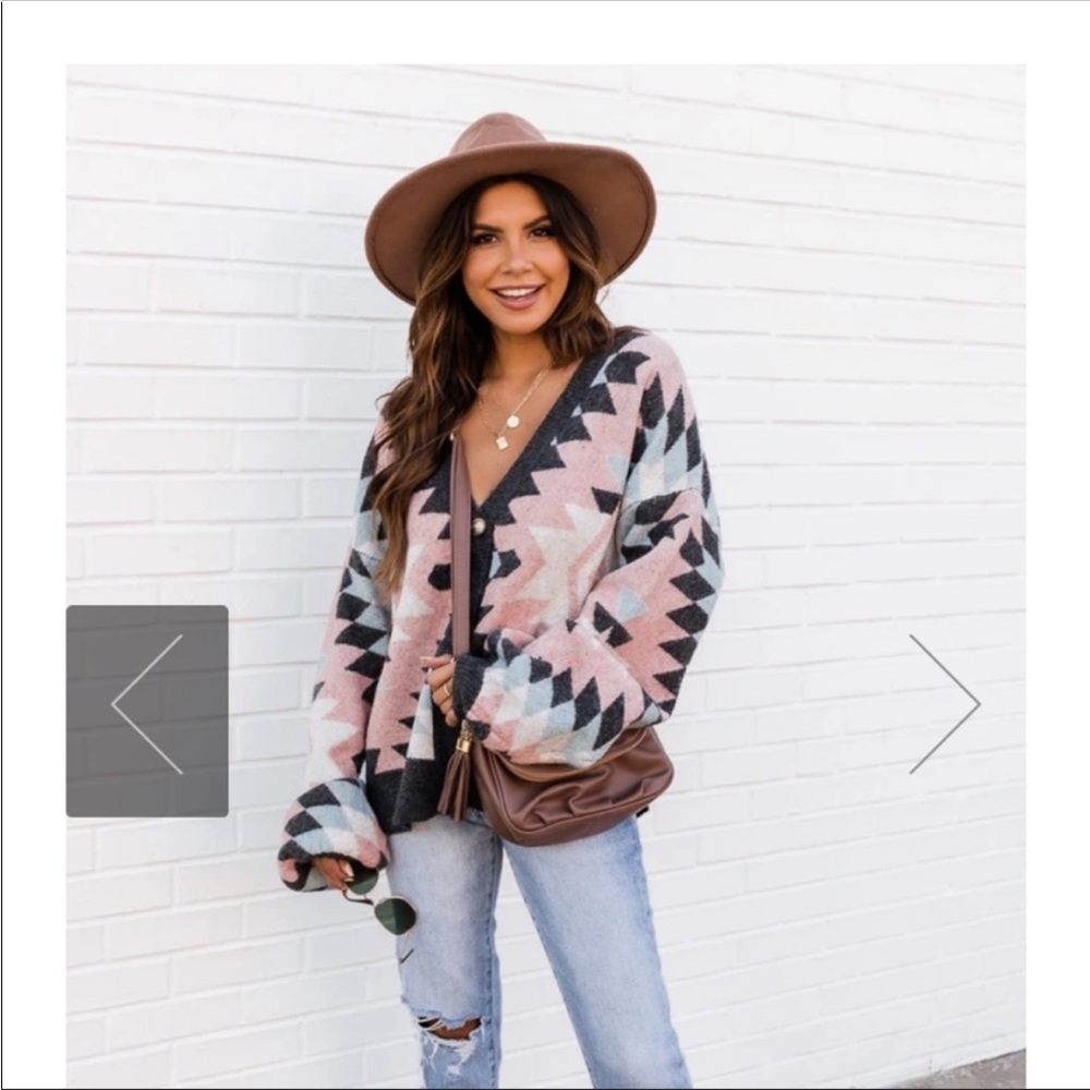 Vici balloon sleeve cardigan